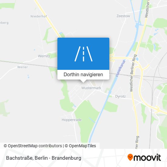 Bachstraße Karte