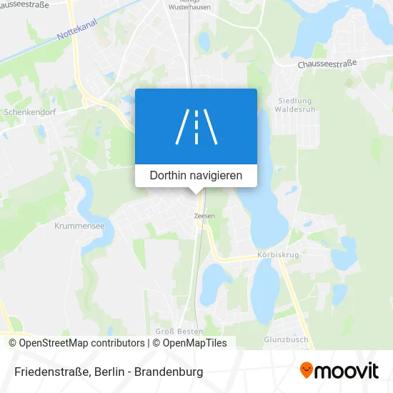 Friedenstraße Karte