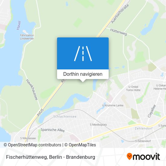 Fischerhüttenweg Karte