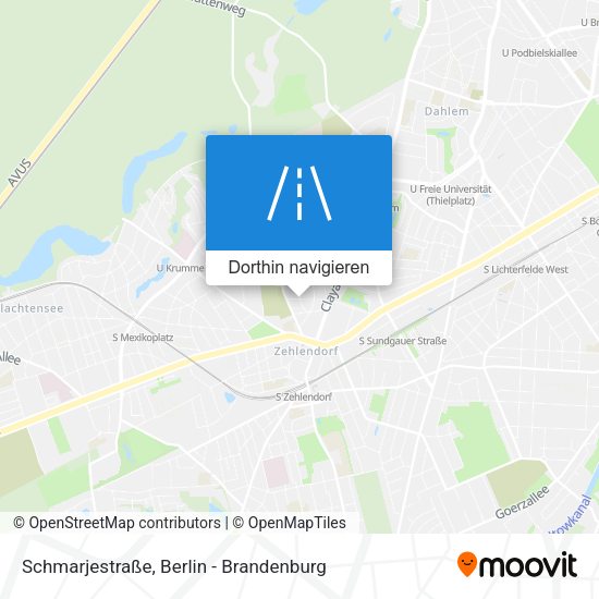Schmarjestraße Karte