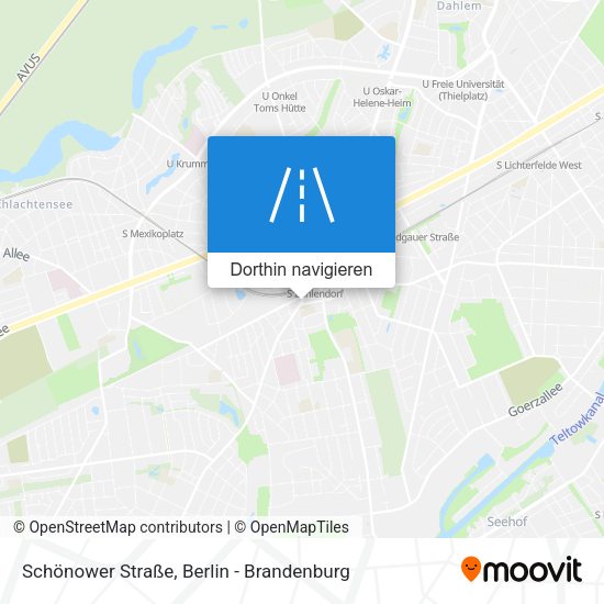 Schönower Straße Karte