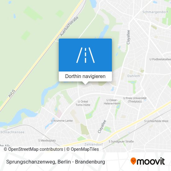 Sprungschanzenweg Karte