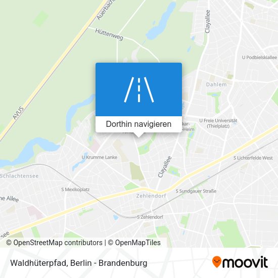 Waldhüterpfad Karte