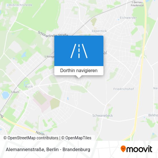 Alemannenstraße Karte