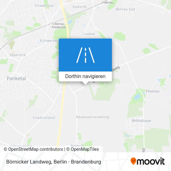 Börnicker Landweg Karte