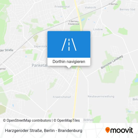 Harzgeroder Straße Karte