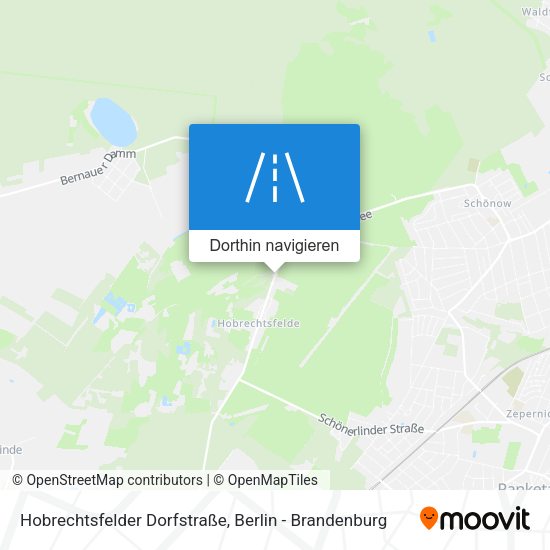 Hobrechtsfelder Dorfstraße Karte