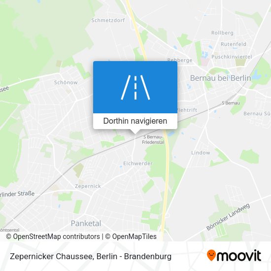 Zepernicker Chaussee Karte