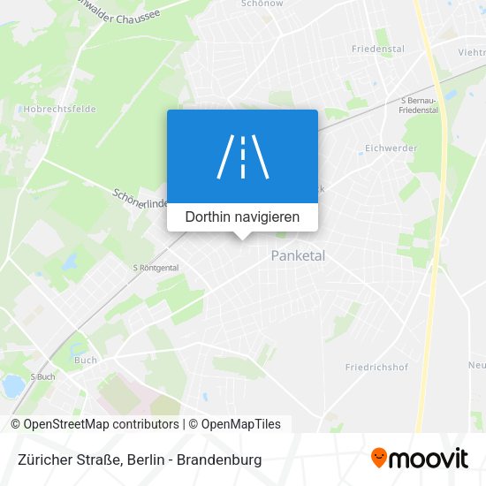 Züricher Straße Karte