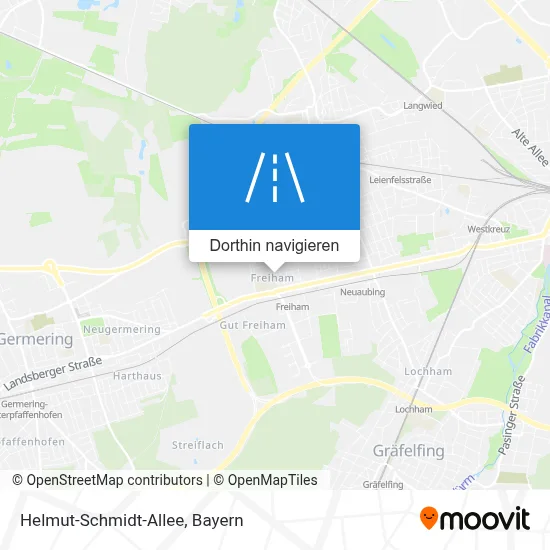 Helmut-Schmidt-Allee Karte