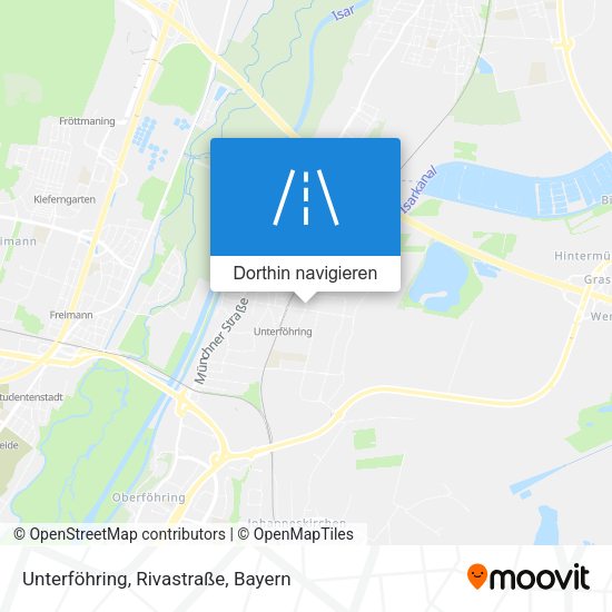 Unterföhring, Rivastraße Karte