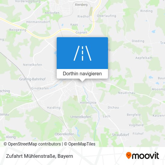 Zufahrt Mühlenstraße Karte