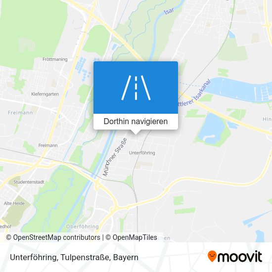 Unterföhring, Tulpenstraße Karte