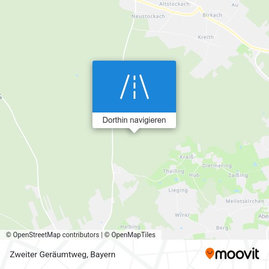 Zweiter Geräumtweg Karte