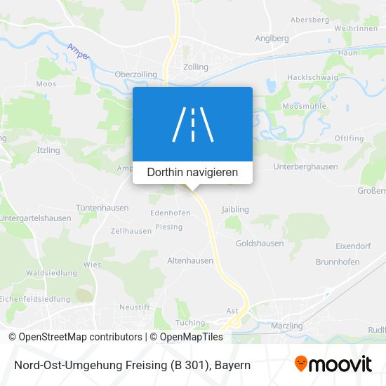 Nord-Ost-Umgehung Freising (B 301) Karte