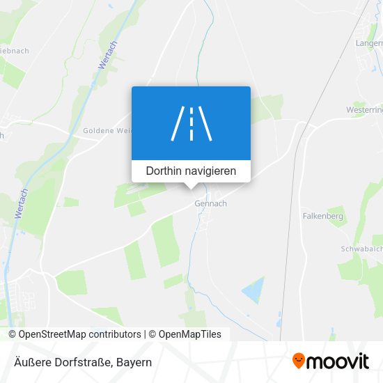 Äußere Dorfstraße Karte