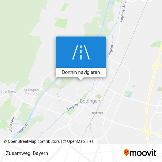 Zusamweg Karte