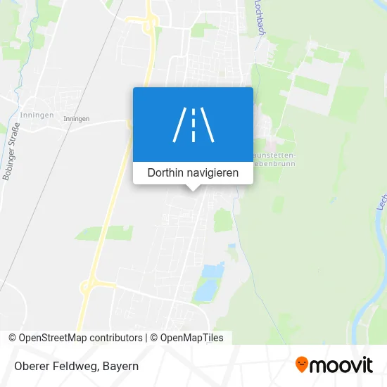 Oberer Feldweg Karte