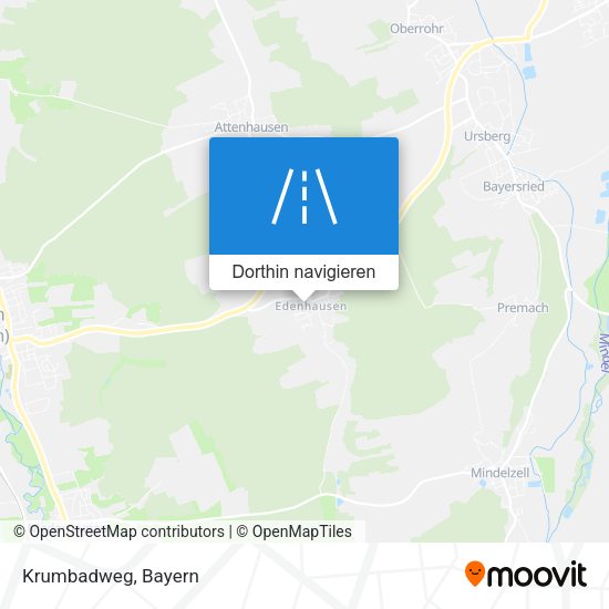 Krumbadweg Karte