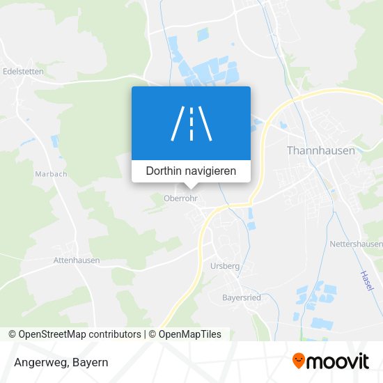 Angerweg Karte