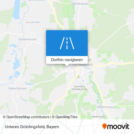 Unteres Grünlingsfeld Karte
