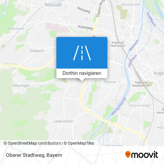 Oberer Stadtweg Karte