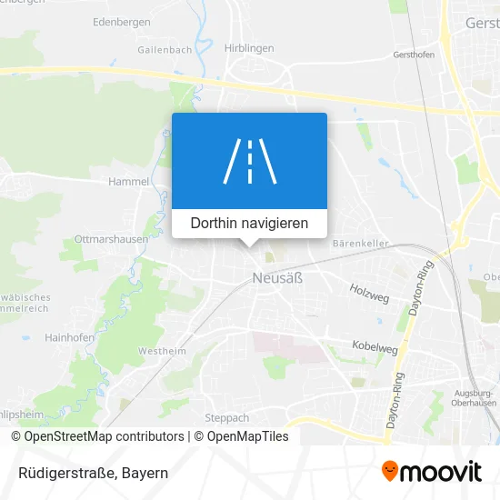 Rüdigerstraße Karte