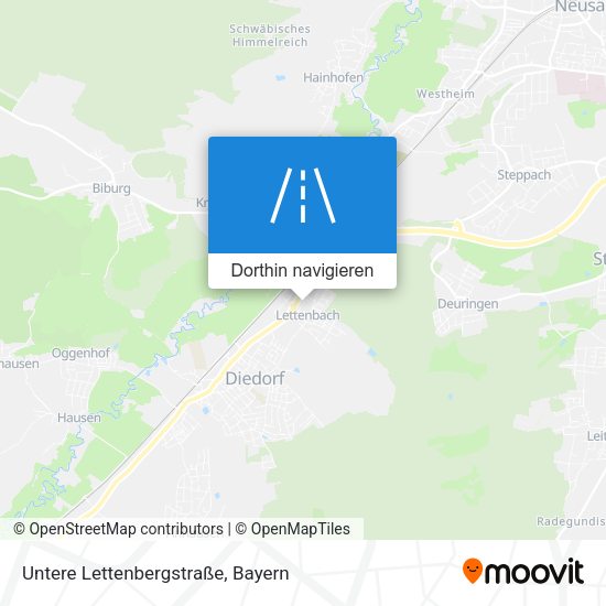 Untere Lettenbergstraße Karte