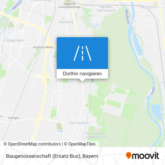 Baugenossenschaft (Ersatz-Bus) Karte