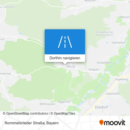 Rommelsrieder Straße Karte