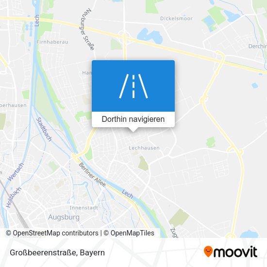 Großbeerenstraße Karte