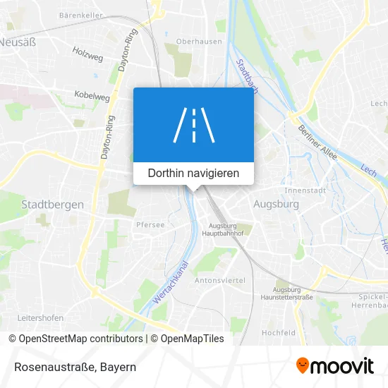 Rosenaustraße Karte