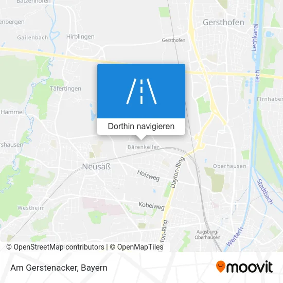 Am Gerstenacker Karte