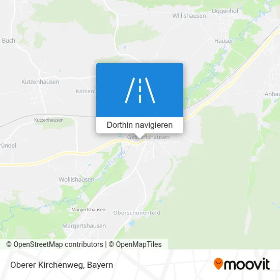 Oberer Kirchenweg Karte
