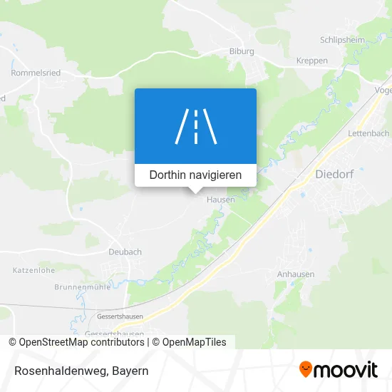 Rosenhaldenweg Karte