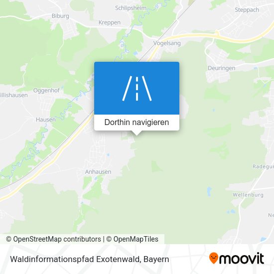 Waldinformationspfad Exotenwald Karte