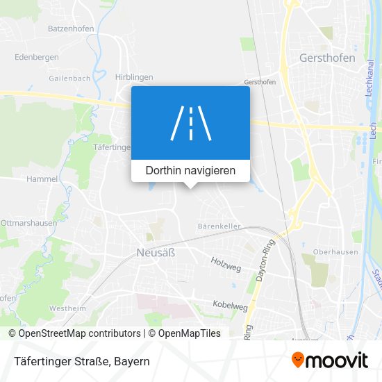 Täfertinger Straße Karte