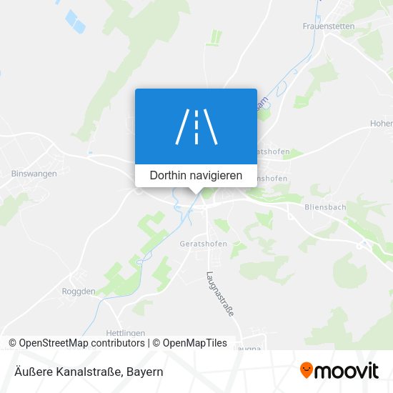 Äußere Kanalstraße Karte