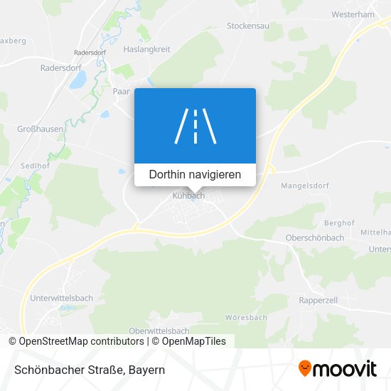 Schönbacher Straße Karte