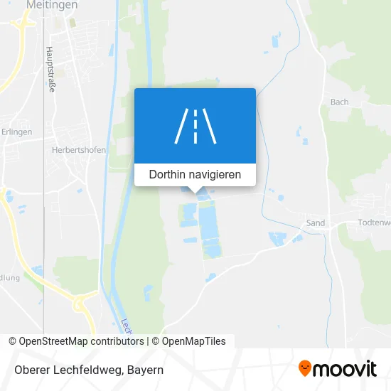 Oberer Lechfeldweg Karte