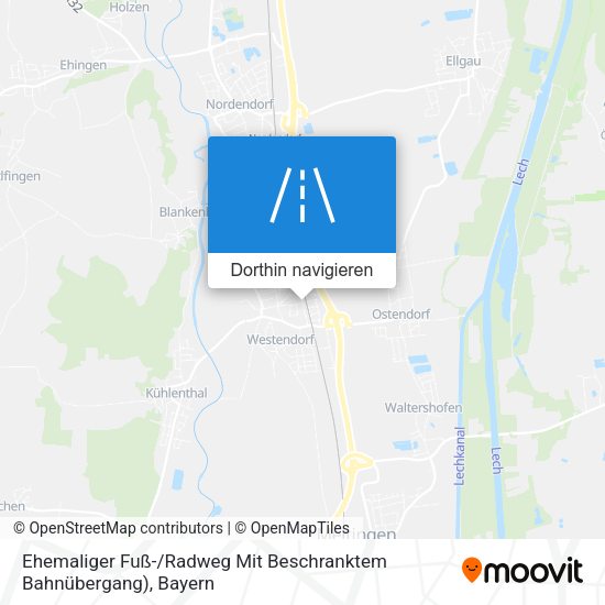 Ehemaliger Fuß- / Radweg Mit Beschranktem Bahnübergang) Karte