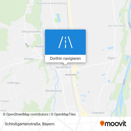 Schloßgartenstraße Karte