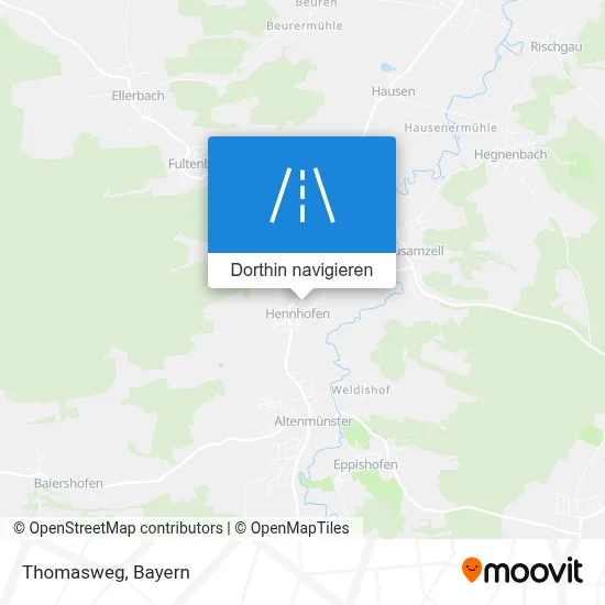 Thomasweg Karte