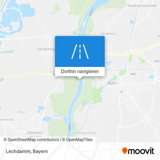 Lechdamm Karte