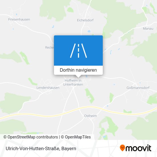 Ulrich-Von-Hutten-Straße Karte