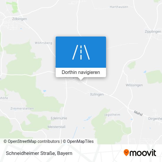 Schneidheimer Straße Karte