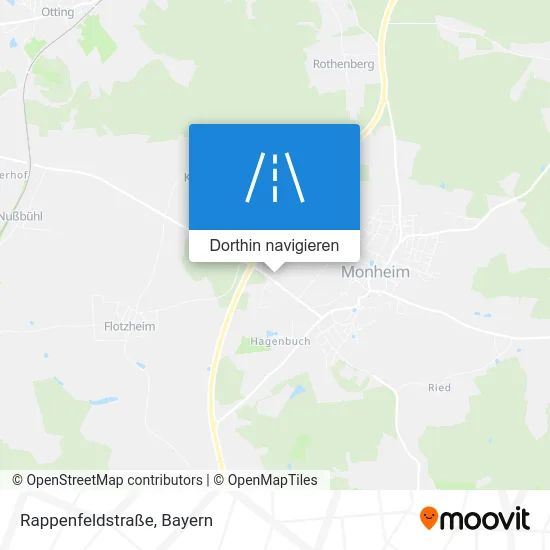 Rappenfeldstraße Karte