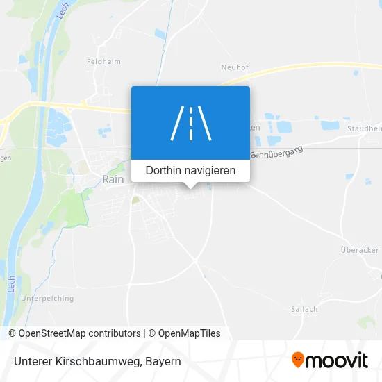 Unterer Kirschbaumweg Karte