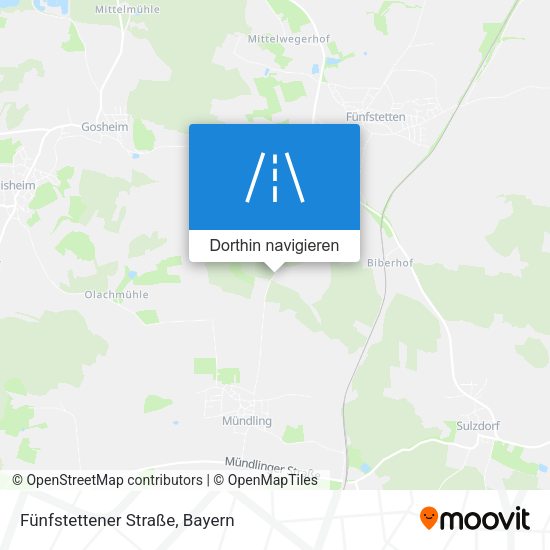 Fünfstettener Straße Karte