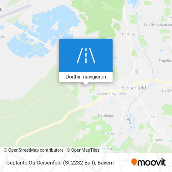Geplante Ou Geisenfeld (St 2232 Ba I) Karte
